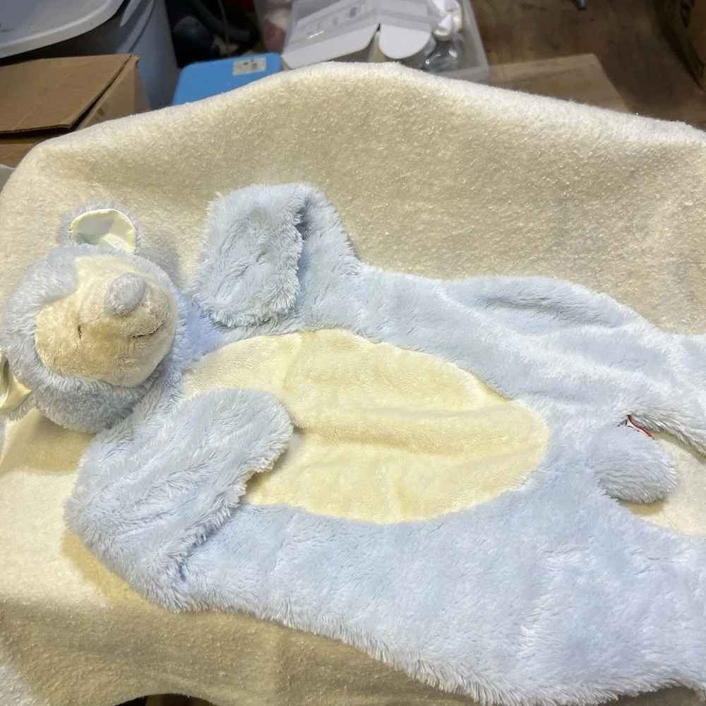 Douglas‎ Baby Sshlumpies Blue Bear Plush Lovey Security Blanket Stuffed Animal